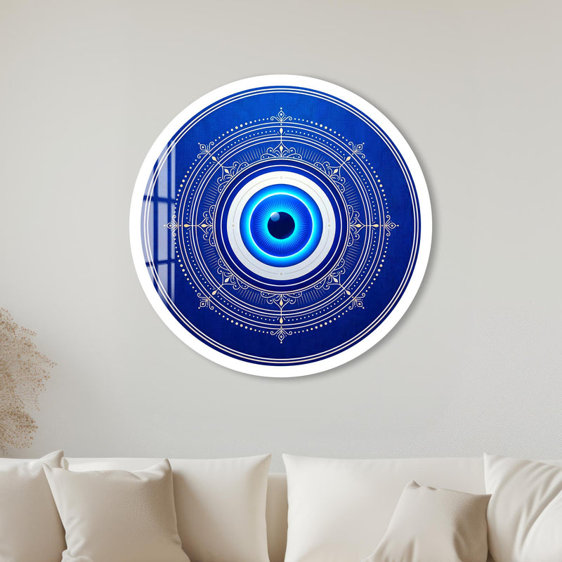 Midnight Evil Eye with white frame