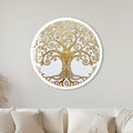 Golden Tree Of Life with white frame