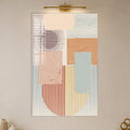 Artronauts Glass Print Pastel Geometric Rhythm Glass Wall Art