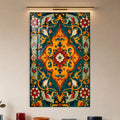 Artronauts Glass Print Emerald Floral Medallion Glass Wall Art
