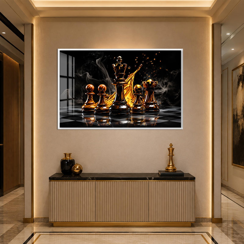 Whisky King Chess with white frame