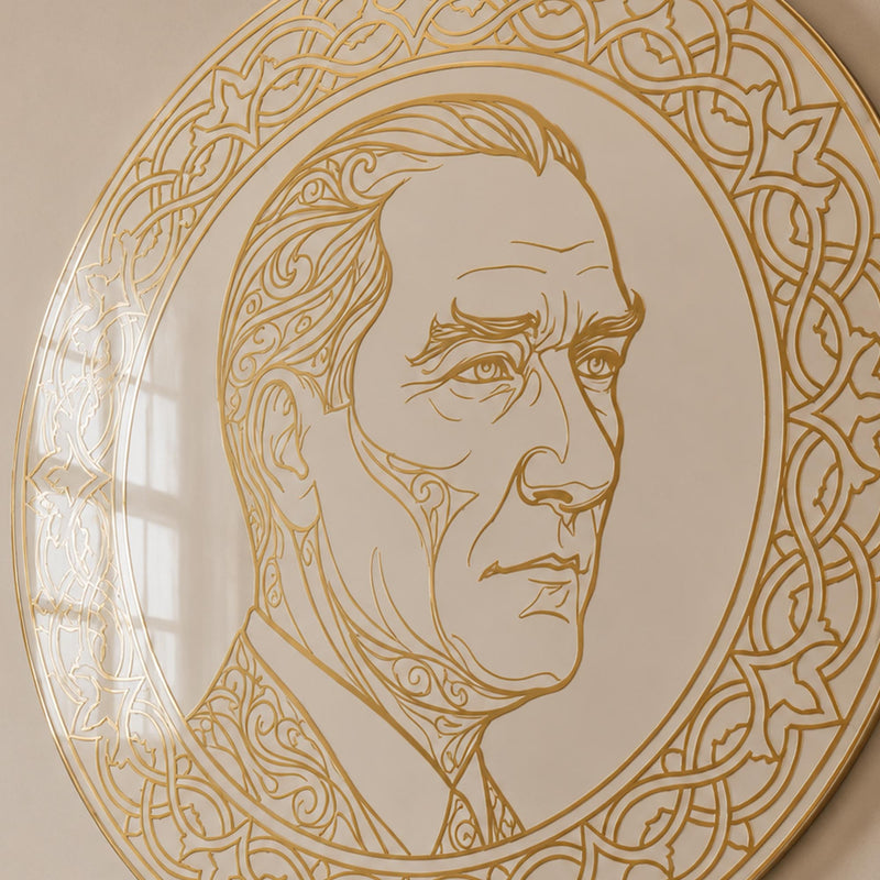 Golden Portrait Medallion lifestyle view