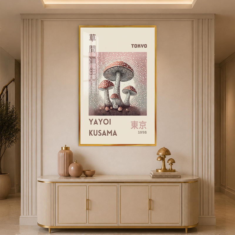 Tokyo Mushroom Dream with gold frame