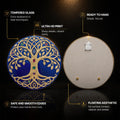 Sapphire Tree Of Life with walnut frame