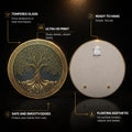 Celtic Gold Tree Of Life — tempered glass, ultra HD print, ready to hang