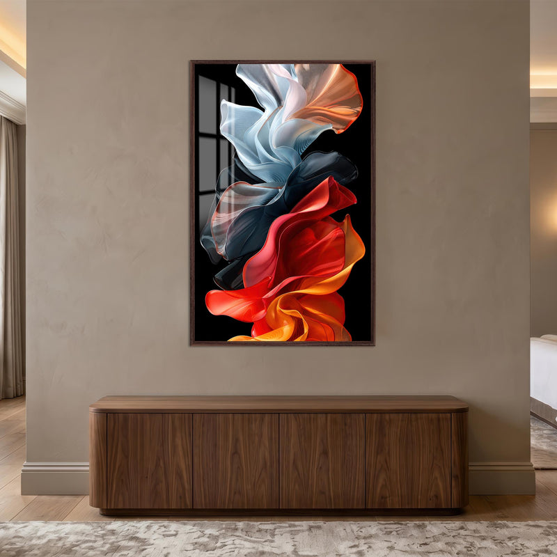 Molten Silk with walnut frame