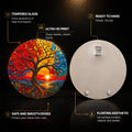 Sunset Tree of Life — tempered glass, ultra HD print, ready to hang