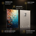 Into The Blue — tempered glass, ultra HD print, ready to hang