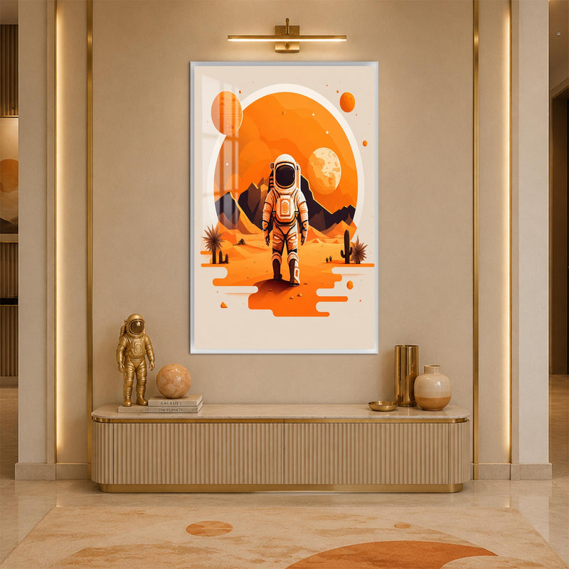 Orange Planet Explorer with white frame