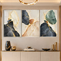 Gilded Stone with silver frame