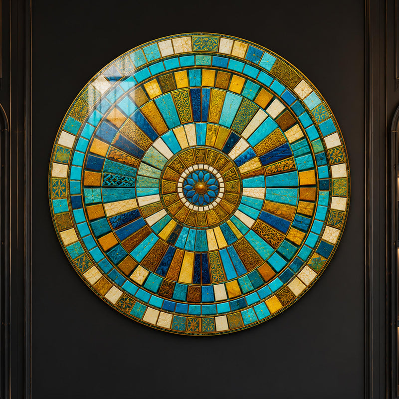 Turquoise Mosaic Mandala lifestyle view