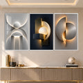 Golden Geometry II with white frame