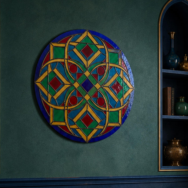 Leaded Glass Star Cross lifestyle view