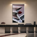 Chrome Tailfin with silver frame