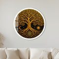 Golden Tree Of Life VI with white frame