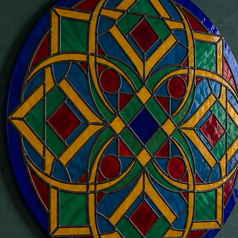 Leaded Glass Star Cross lifestyle view