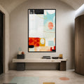 Playful Geometric Rhythm with black frame