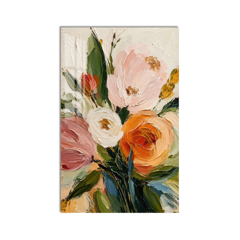 Artronauts Glass Print Blushing Garden Bouquet Glass Wall Art