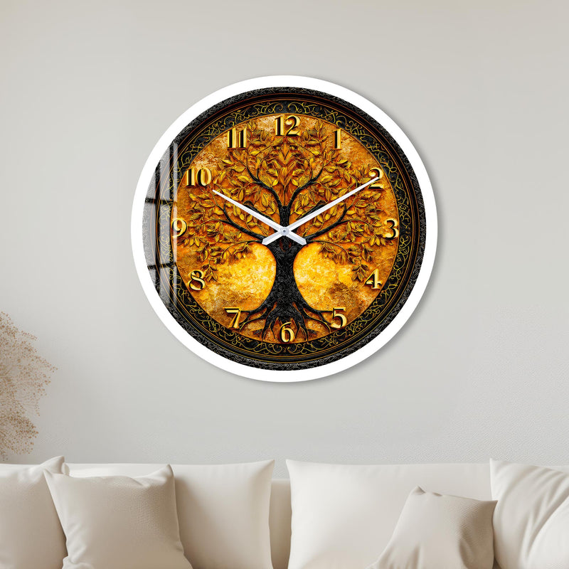 Golden Tree Of Life with white frame