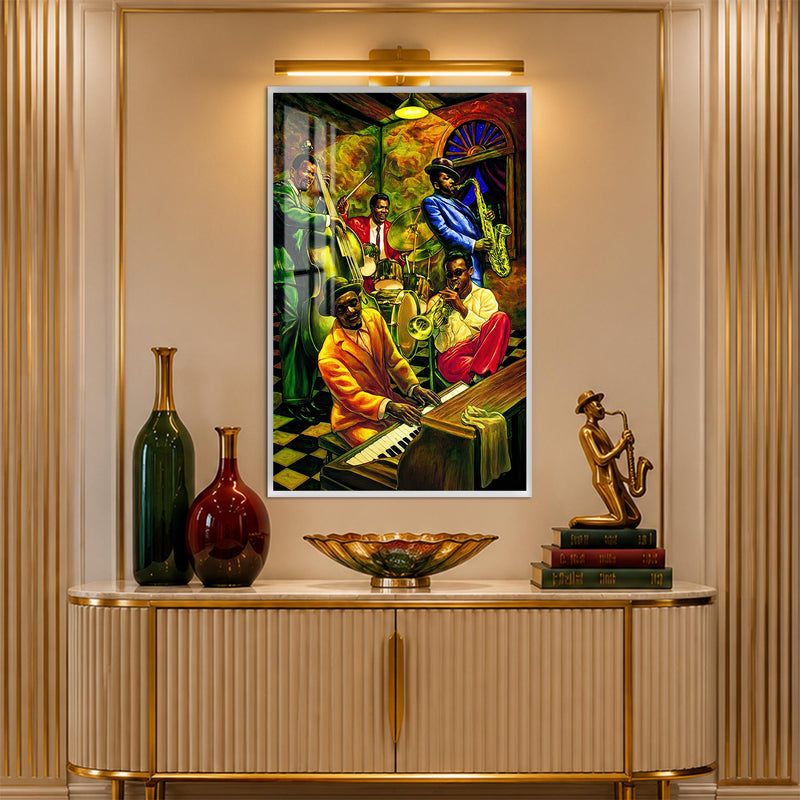 Emerald Jazz Session with white frame