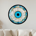 Crystal Azure Eye with black frame