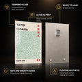 Kusama Tokyo Mosaic — tempered glass, ultra HD print, ready to hang