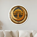 Celestial Golden Tree with white frame