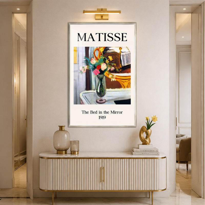 Matisse Bed In Mirror with silver frame