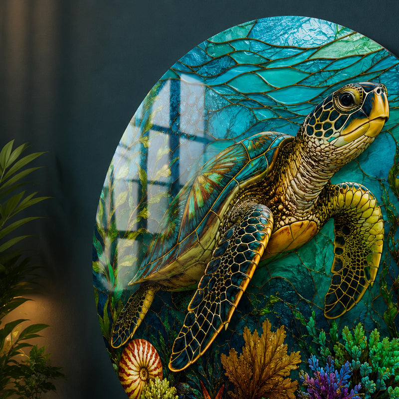 Stained Glass Sea Turtle lifestyle view