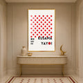 Kusama Tokyo Dots with gold frame
