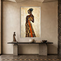 African Elegance with silver frame