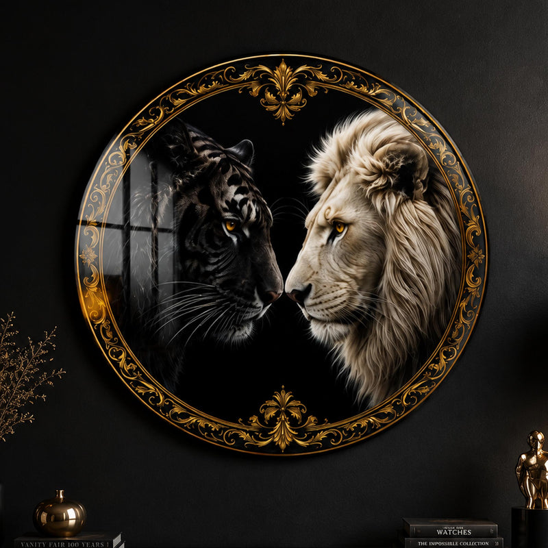 Lion And Tiger Portrait lifestyle view