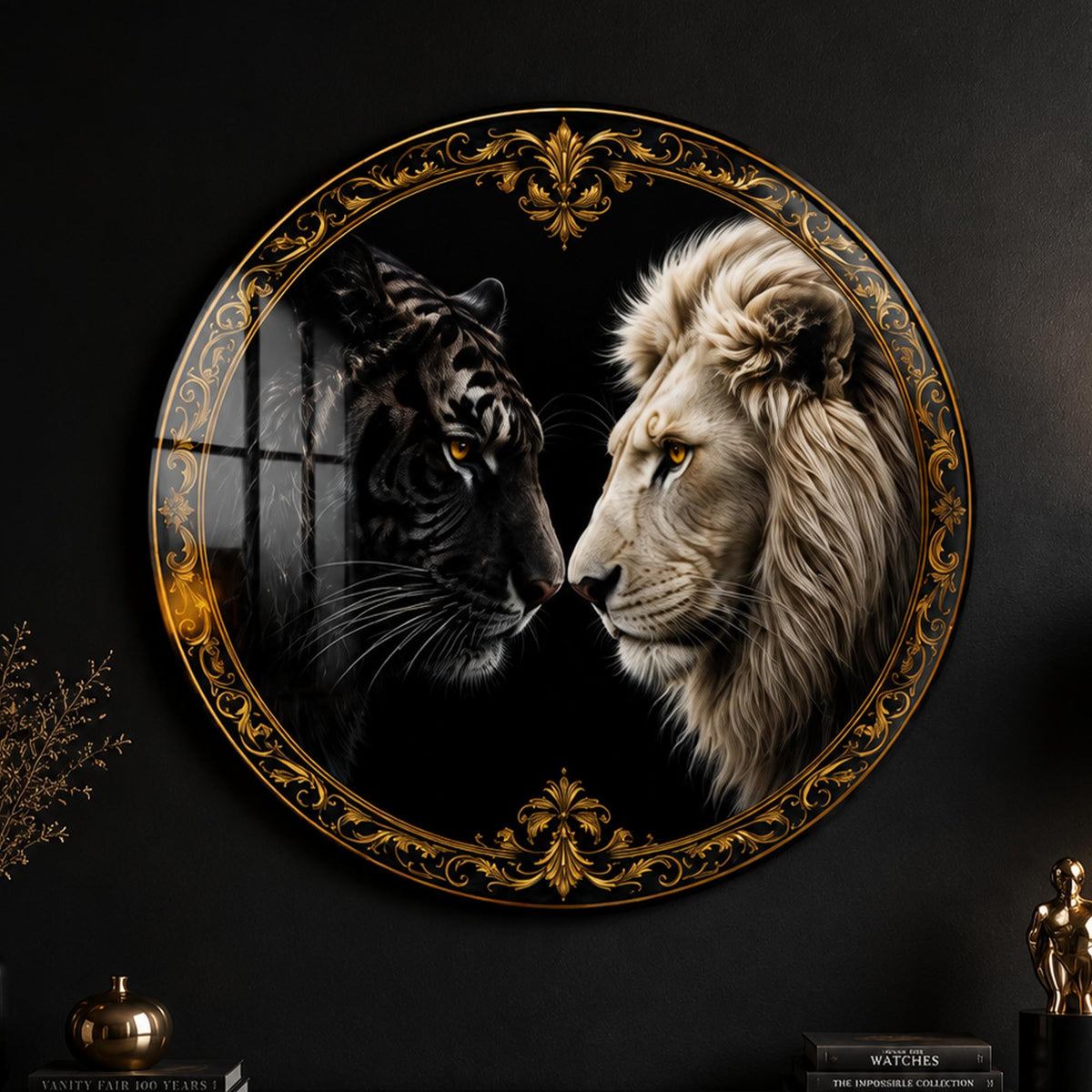 Lion And Tiger Portrait lifestyle view