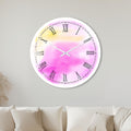 Pink Watercolour Roman with white frame
