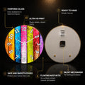 Rainbow Timber — tempered glass, ultra HD print, ready to hang