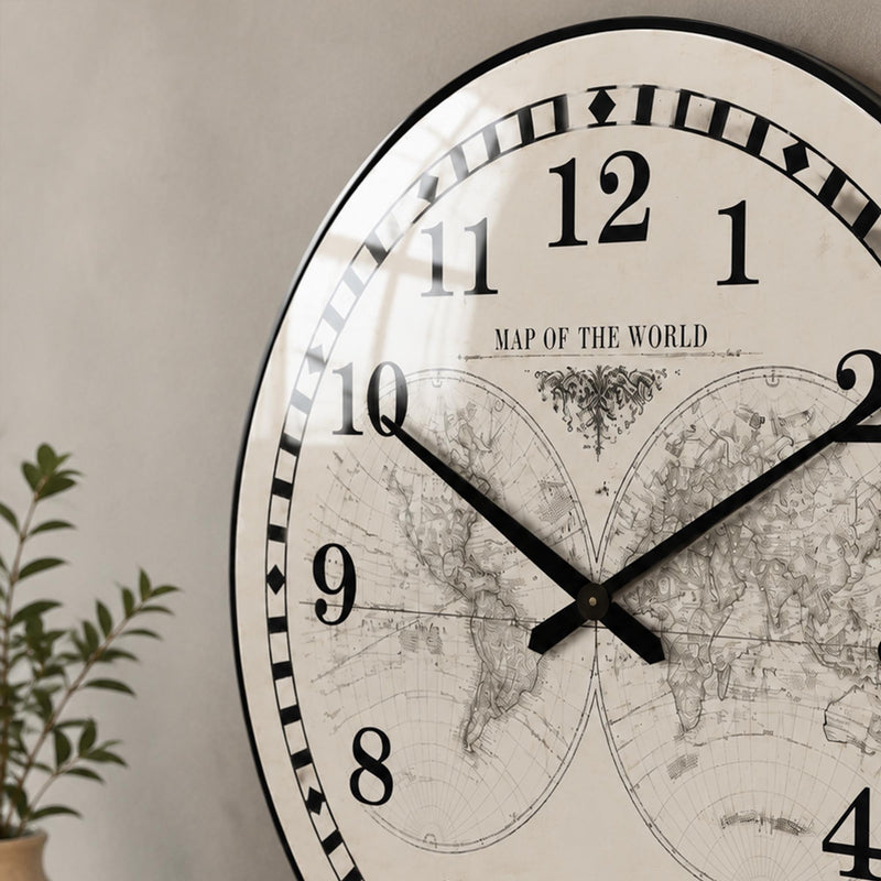 Vintage World Map lifestyle view