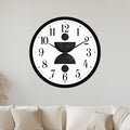 Monochrome Hourglass with black frame