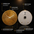 Golden Sunburst — tempered glass, ultra HD print, ready to hang