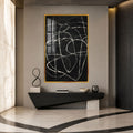 Midnight Motion with gold frame