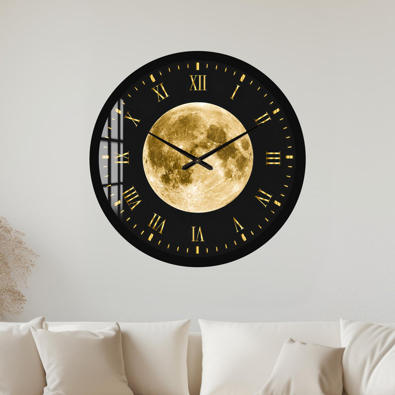Golden Lunar Roman with black frame