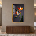 Bird Of Paradise Blooms with gold frame