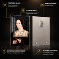 Tudor Rose Portrait — tempered glass, ultra HD print, ready to hang