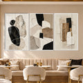 Neutral Abstract with white frame