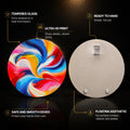 Chromatic Flow — tempered glass, ultra HD print, ready to hang