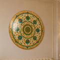 Turquoise Arabesque close-up angled detail