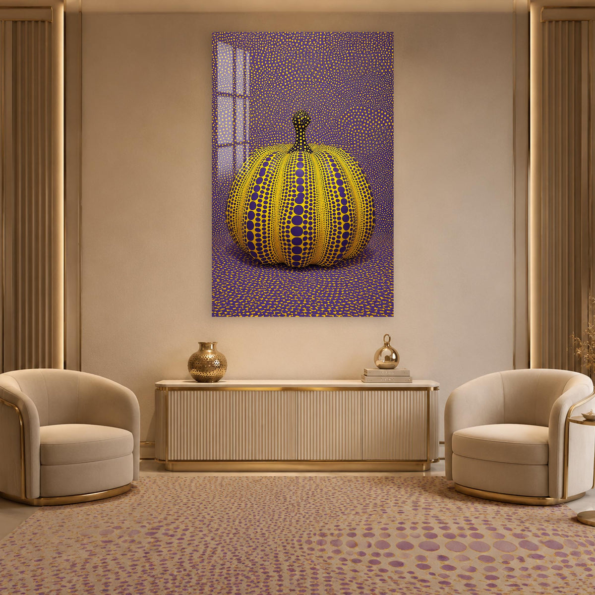 Dotted Golden Pumpkin lifestyle view