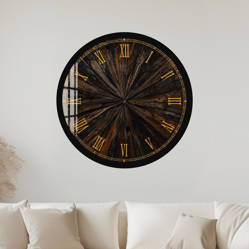 Rustic Roman Numerals with black frame