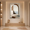 Coastal Arch Retreat with silver frame