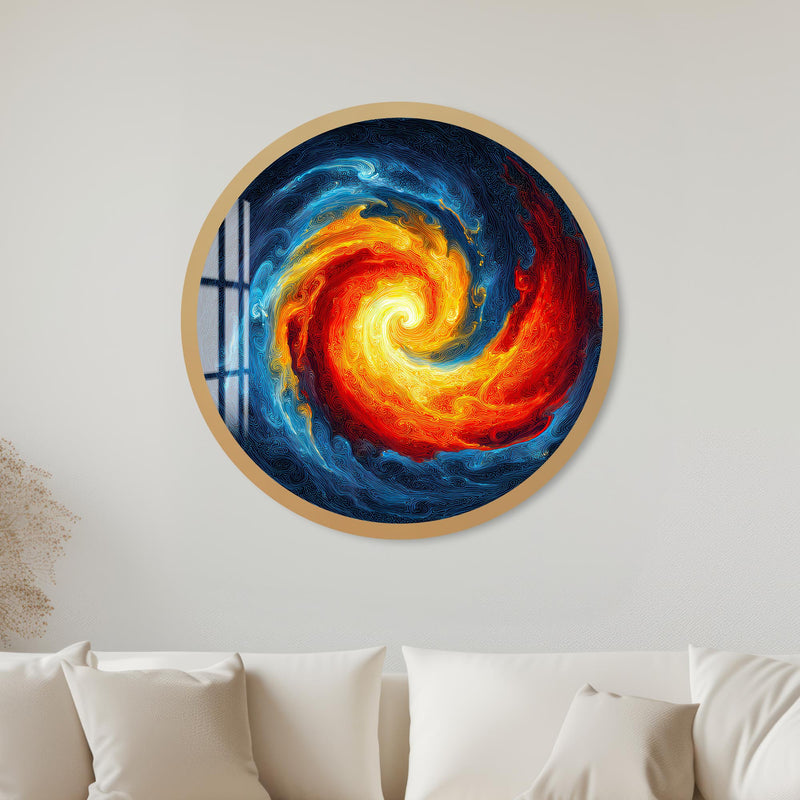 Elemental Vortex with gold frame