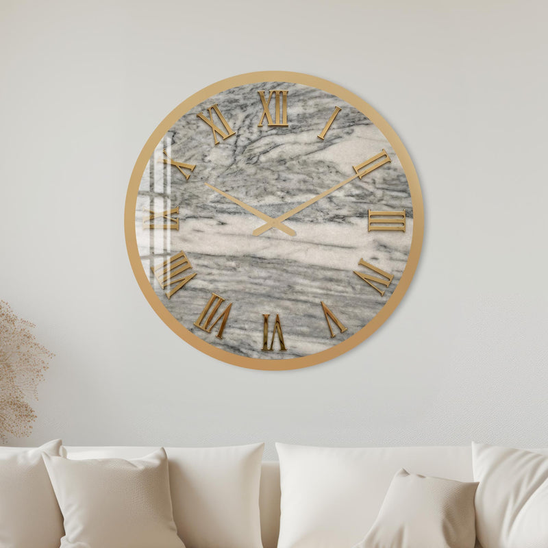 Golden Roman Marble with gold frame